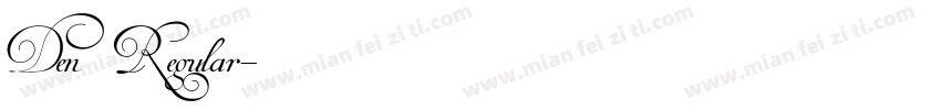 Den Regular字体转换